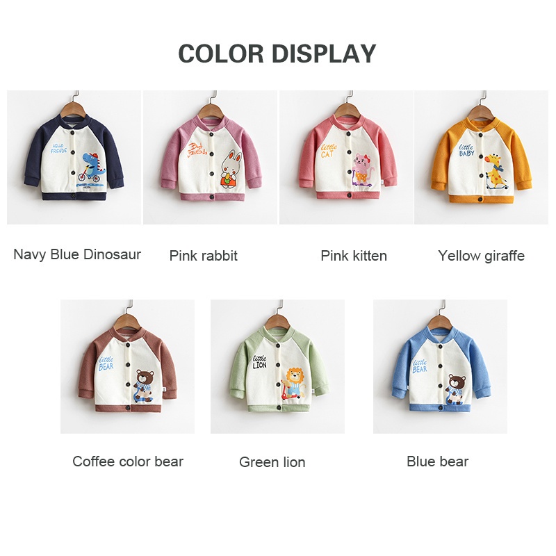 SUPER KIDS Áo Khoác cardigan Cổ Chữ V Thời Trang Mùa Thu Cho Bé Trai Và Gái