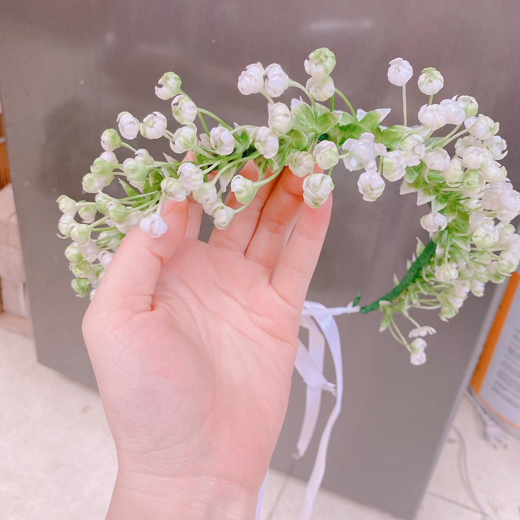 ✅ Vòng Hoa Đội Đầu Chụp Kỷ Yếu, Mẫn Đội Đầu Cho Trẻ Em Và Người Lớn Giá Rẻ. Vòng Hoa Baby Nụ Tết Thủ Công