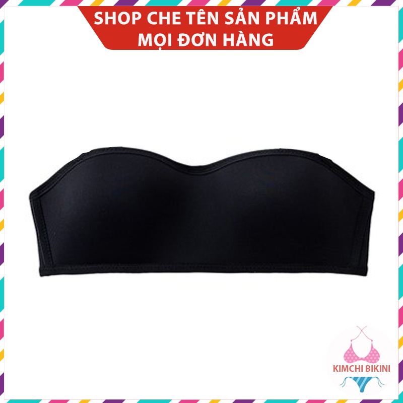 Áo ngực nữ cúp ngang không gọng cao cấp KIMCHIBIKINI Áo con bra đúc su đẹp đệm mỏng nâng ngực tạo khe AL023