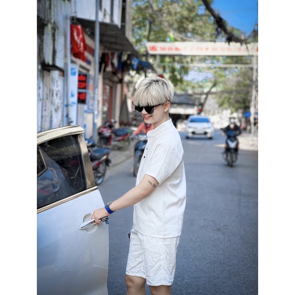 (Ảnh Thật) Bộ Đũi Nam Cổ Tàu,Mát Mẻ,Hàng Cao Cấp