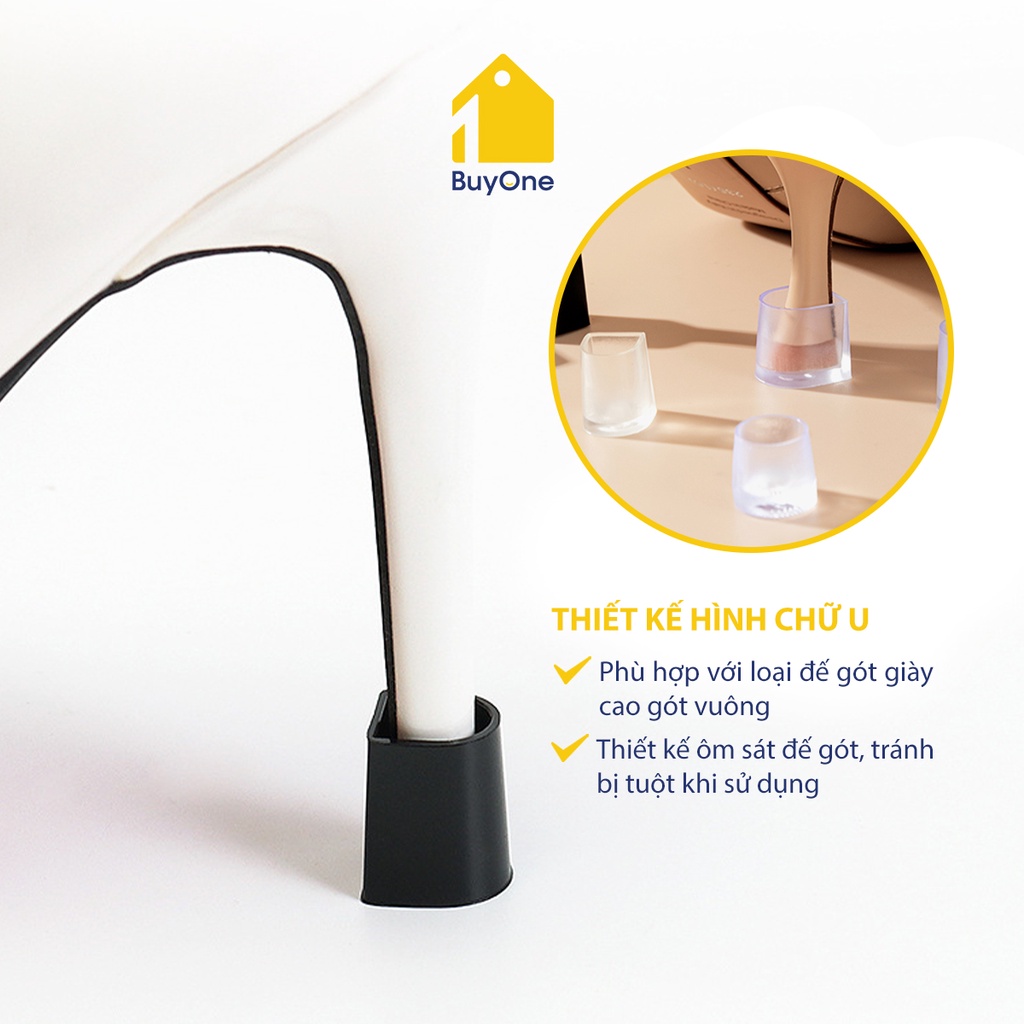 Cặp vỏ bọc gót giày cao gót giảm tiếng ồn cho chị em công sở, bảo vệ đôi giày yêu thích của bạn- BuyOne - BOPK291