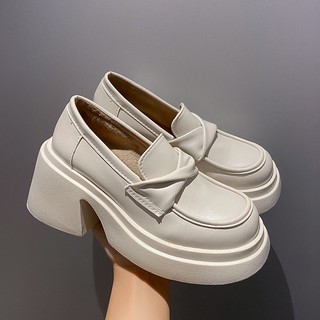 [ Lùi 1 size] Giày đốc nữ chất da mềm HANi đế 7 cm cực xịn
