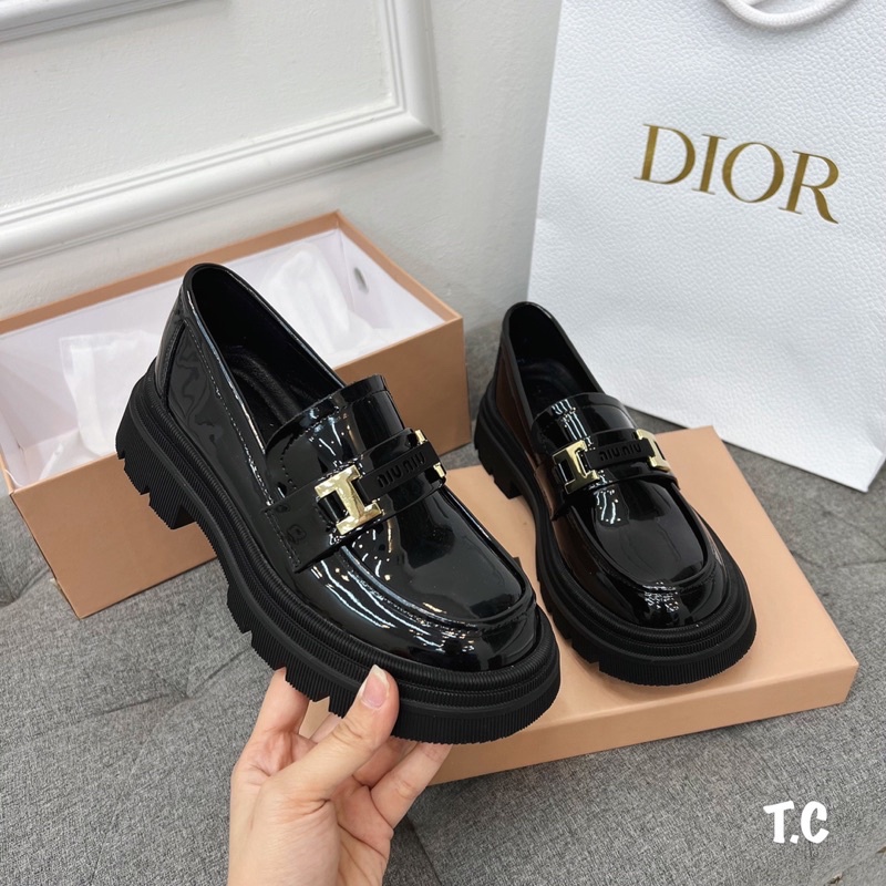 GIÀY MOCA MIUMIU DA BÓNG