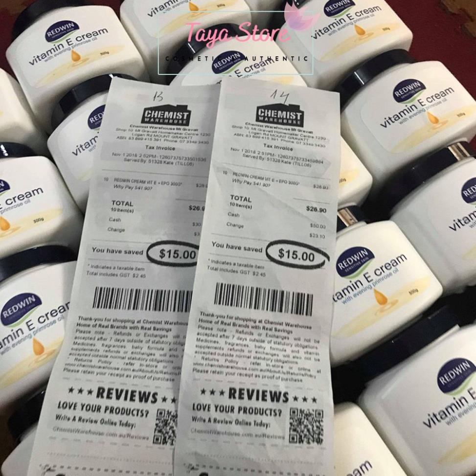 Kem dưỡng da vitamin E Redwin Cream  Úc