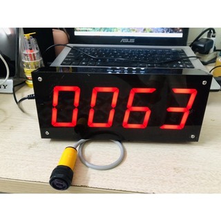 Bộ đếm sản phẩm 4 số led PLC công nghiệp