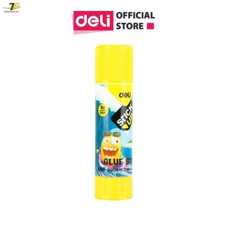 Hồ khô - keo dán kết dính mạnh 8g deli, vàng - ea21010