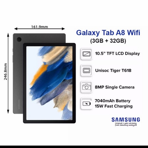 Máy tính bảng Samsung Galaxy Tab A8 4G LTE  4/64GB - Hàng Chính Hãng TTC MOBILE