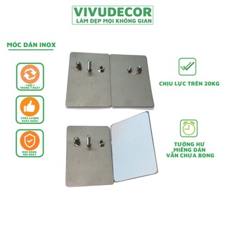 Móc dán tường chịu lực  - Móc dính tường VIVUDECOR MD02 - Móc dán chịu lực 20kg
