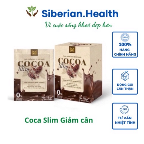 GIẢM CÂN COCOA SLIM HÀNG CÔNG TY CHÍNH HÃNG DẠNG VIÊN 10 gói/hộp