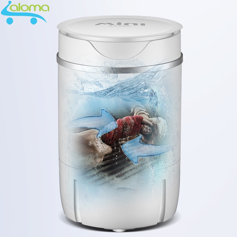 Máy giặt DEKE XPB-10 xoáy cực mạnh đảo chiều giặt 4kg quần áo cho sinh viên, em bé, giặt quần áo trắng