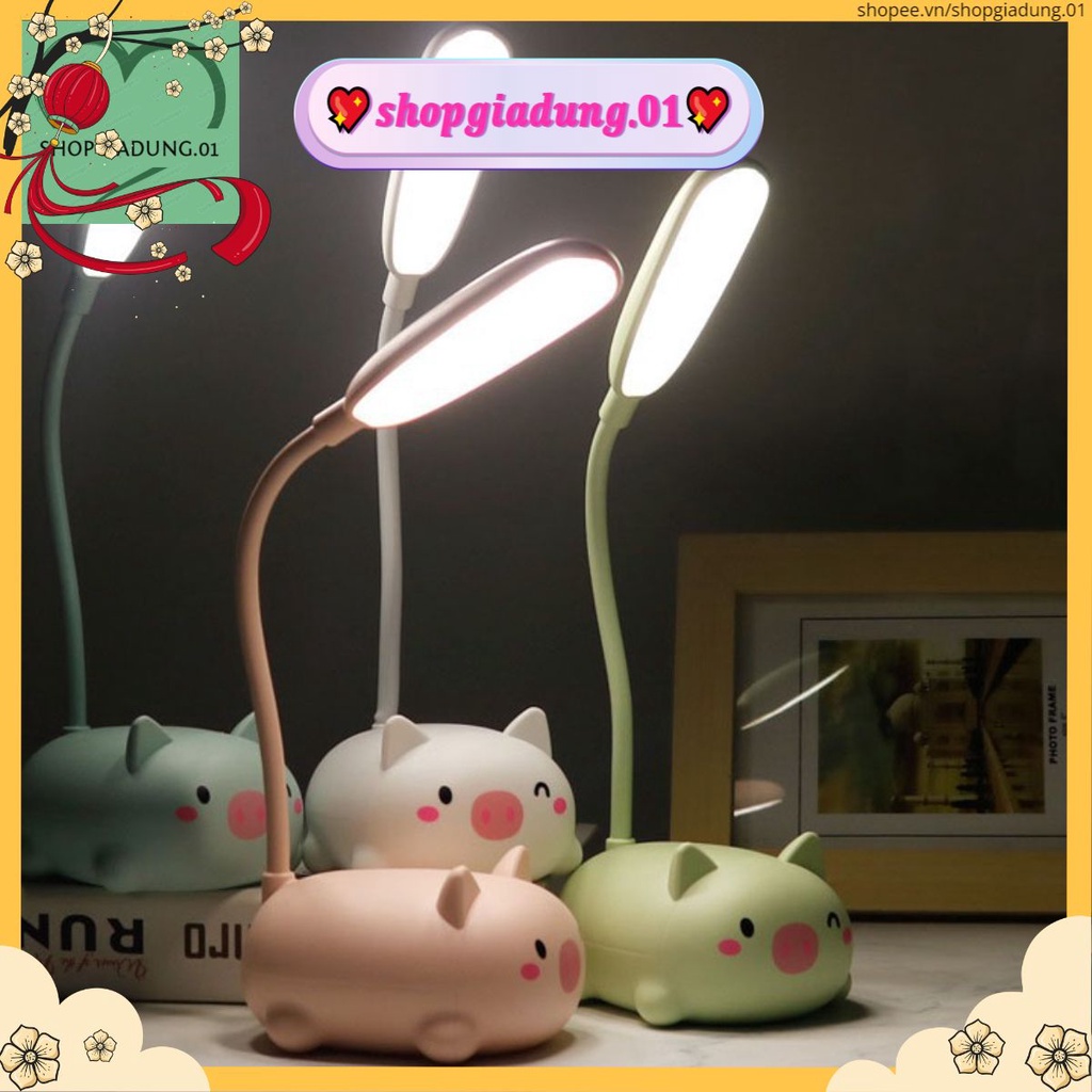 Đèn LED để bàn sạc pin hình thú chống cận thị dành cho học sinh sinh viên
