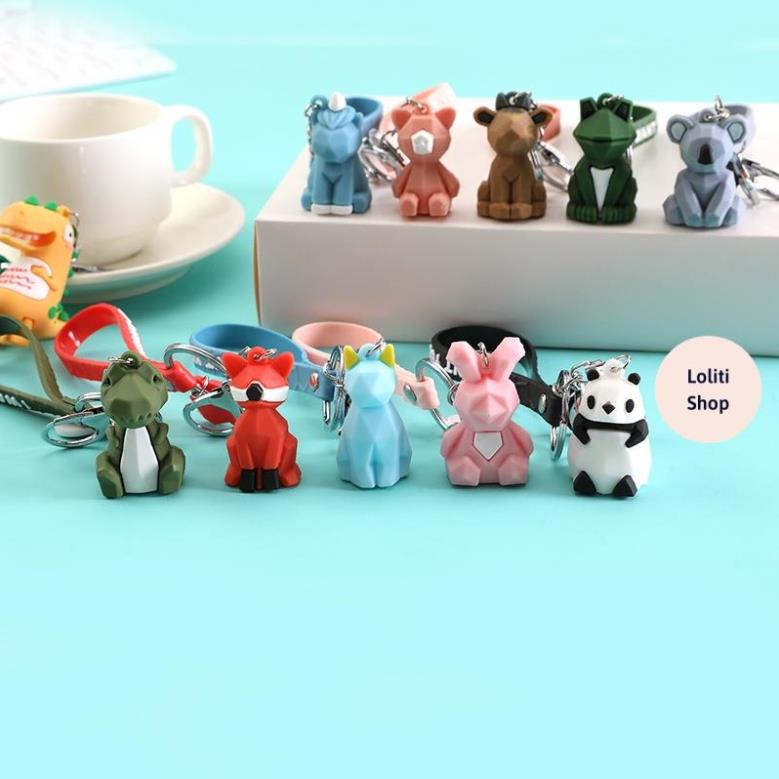 Móc khóa hình thú cao cấp móc cài balo chìa khóa thời trang LOLITI MK641