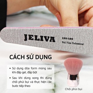Dũa móng bột gel JELIVA Nghi Thảo