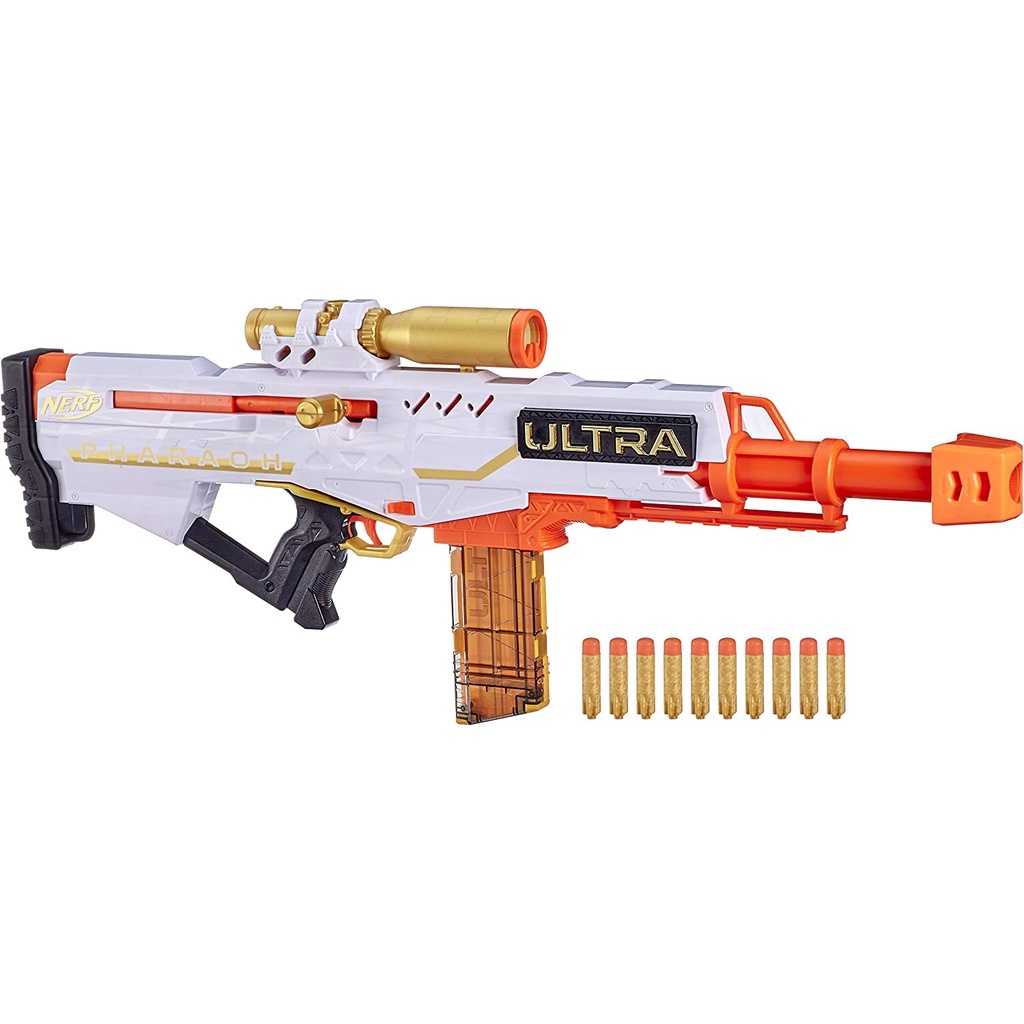 Đồ chơi Ultra Pharaoh Blaster, 10-Dart Clip, Includes 10 Ultra Darts
