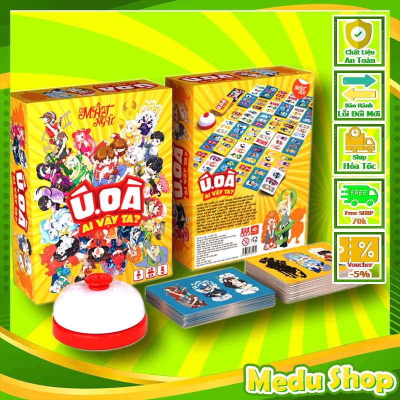 Ú ÒA AI VẬY TA - Board Game Thẻ Bài, Party Game Lớp Học Mật Ngữ 2023, Đồ chơi Medu Shop