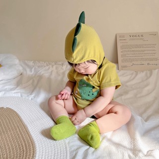 Body suit cho bé kèm mũ khủng long