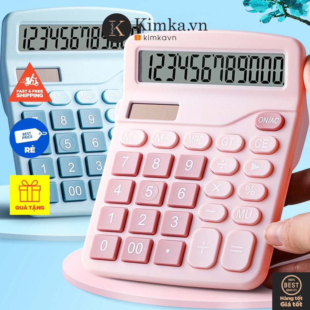 Máy Tính Cầm Tay Bàn Phím To Màu Pastel