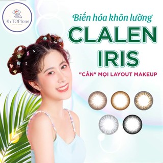 Kính áp tròng 1 ngày có màu Hàn Quốc Clalen Iris, lens mắt màu có độ cận đến 10 độ