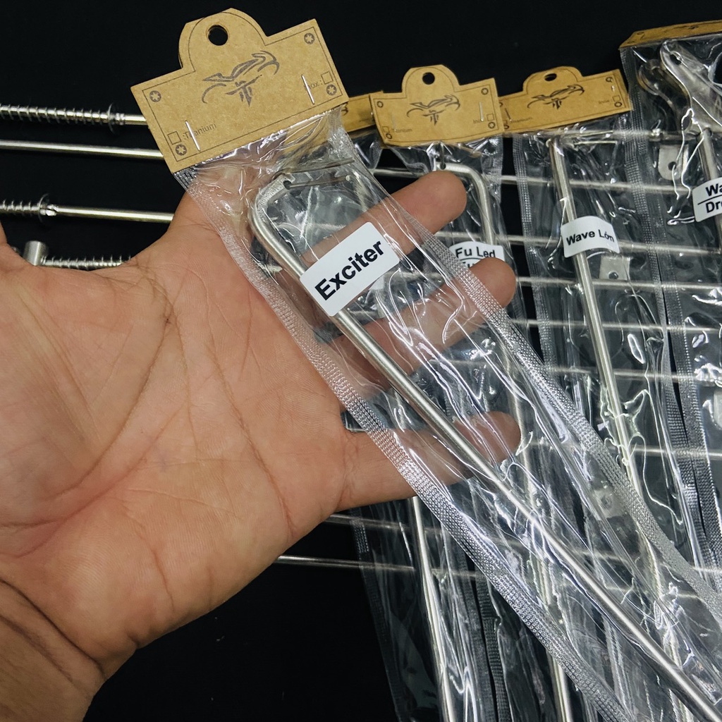 Đũa Thắng Kèm Lò Xo Chất Liệu Inox Gắn Cho Các Dòng Xe Wave, Dream, Future led, Sirius, Exciter...v.v.