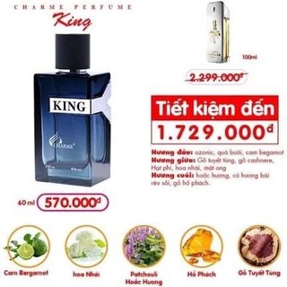 (QÙA TẶNG) Nước hoa king 60ml ( cào mã npp )