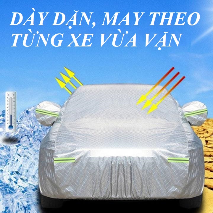 Bạt phủ ô tô, bạt che nắng ô tô, áo trùm xe may riêng cho xe Kia Seltos