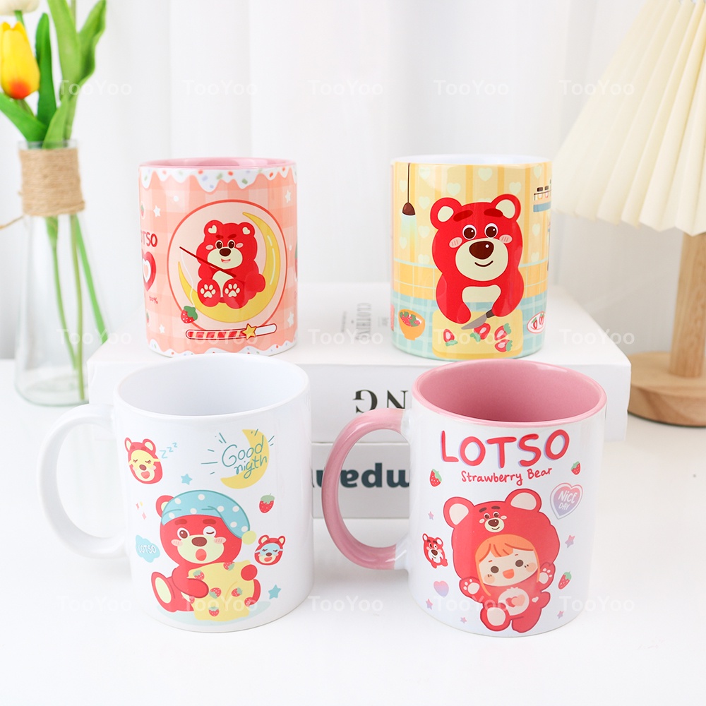 Ly sứ Gấu dâu Lotso nhiều mẫu dễ thương cute TY0018