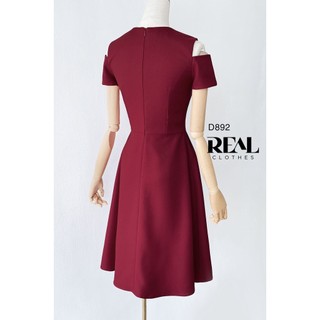 Đầm đi tiệc tôn dáng annie đỏ_REAL