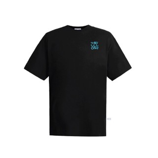 Áo Thun Cổ Tròn Embroided Vải Cotton 2 Chiều Unisex Oversized 7MILLIONS (Đen)