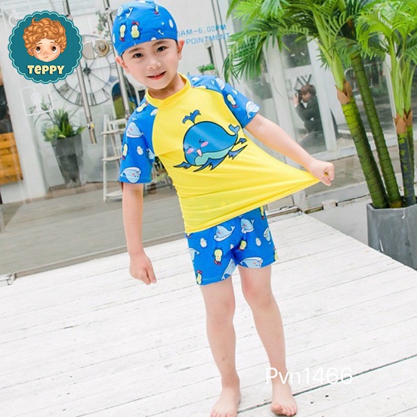 Set bộ đồ bơi chất thun co giãn cho bé trai