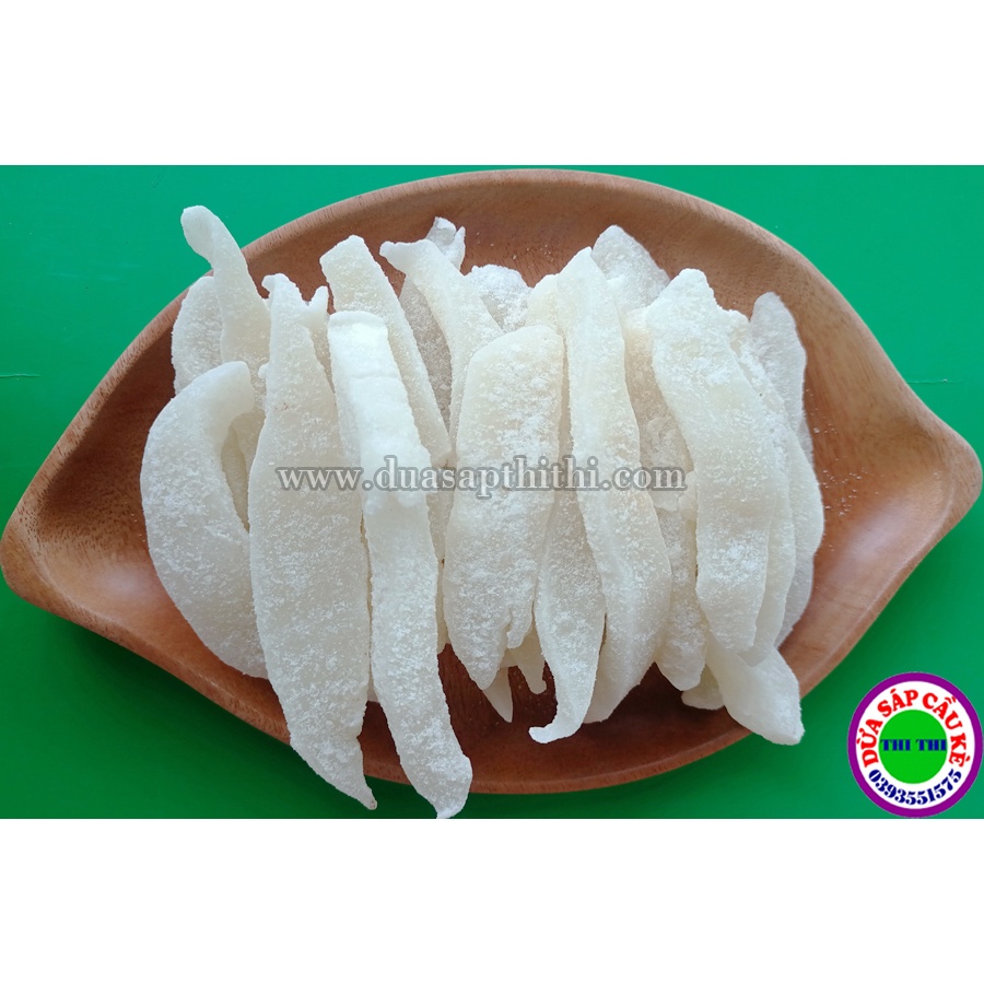 500gr Mứt Dừa Sáp Loại 1 Vị Lá Dứa