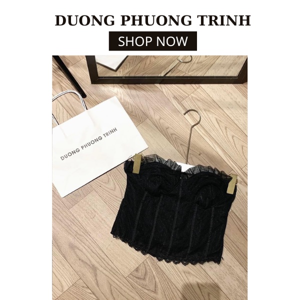 Áo quây ren V1, Áo cúp ngực ren ôm body siêu tôn dáng
