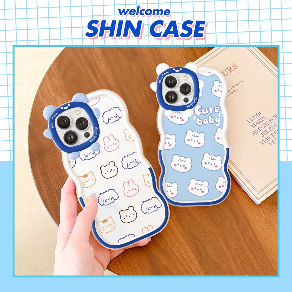 Ốp lưng iphone gấu sóng Cute Baby 6/6plus/6s/6splus/7/7plus/8/8plus/x/xs/11/12/13/14/pro/max/promax/plus/shin/case
