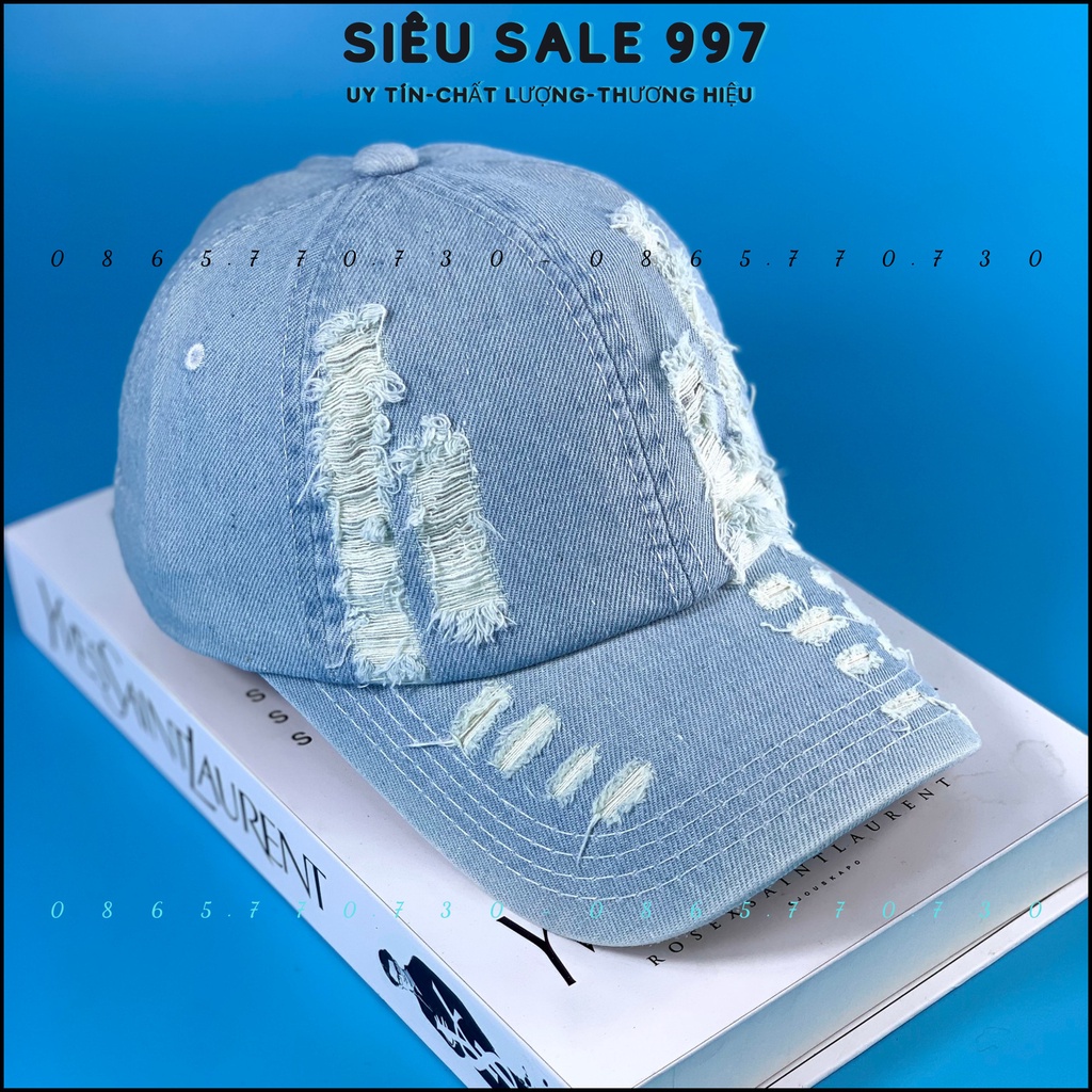 NÓN JEAN RÁCH BỤI VẢI DÀY FORM CHUẨN HÀNG CAO CẤP KHÓA KHÔNG RỈ SÉT