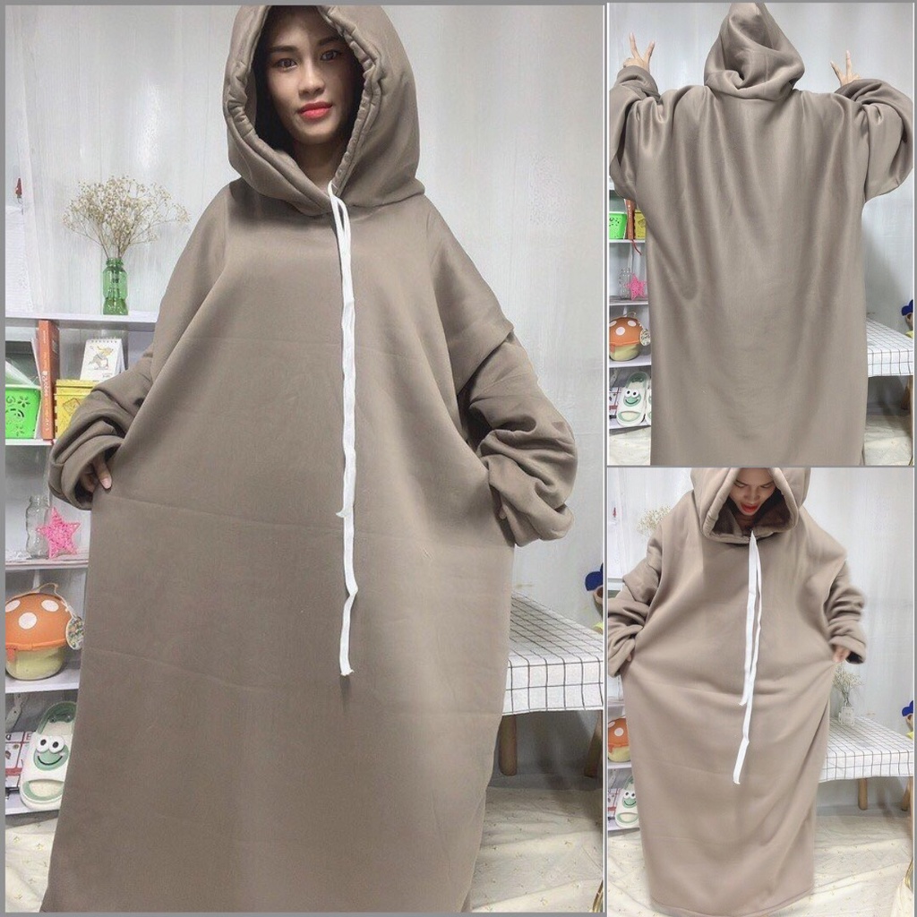 Áo hoodie khổng lồ chất nỉ - Áo hoodie siêu to khổng lồ siêu ấm HOTTREND