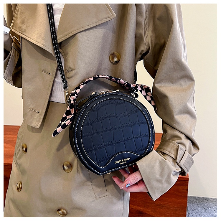 Mischa Túi Xách Đeo Vai Hình Tròn Nhỏ Chất Liệu PU Cao Cấp Phong Cách Phương Tây Dễ Phối Đồ