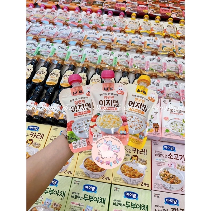[SHIP AIR] Cháo tươi hữu cơ Alvins cho bé từ 7 tháng, 10 tháng+ 100g (đủ bill)