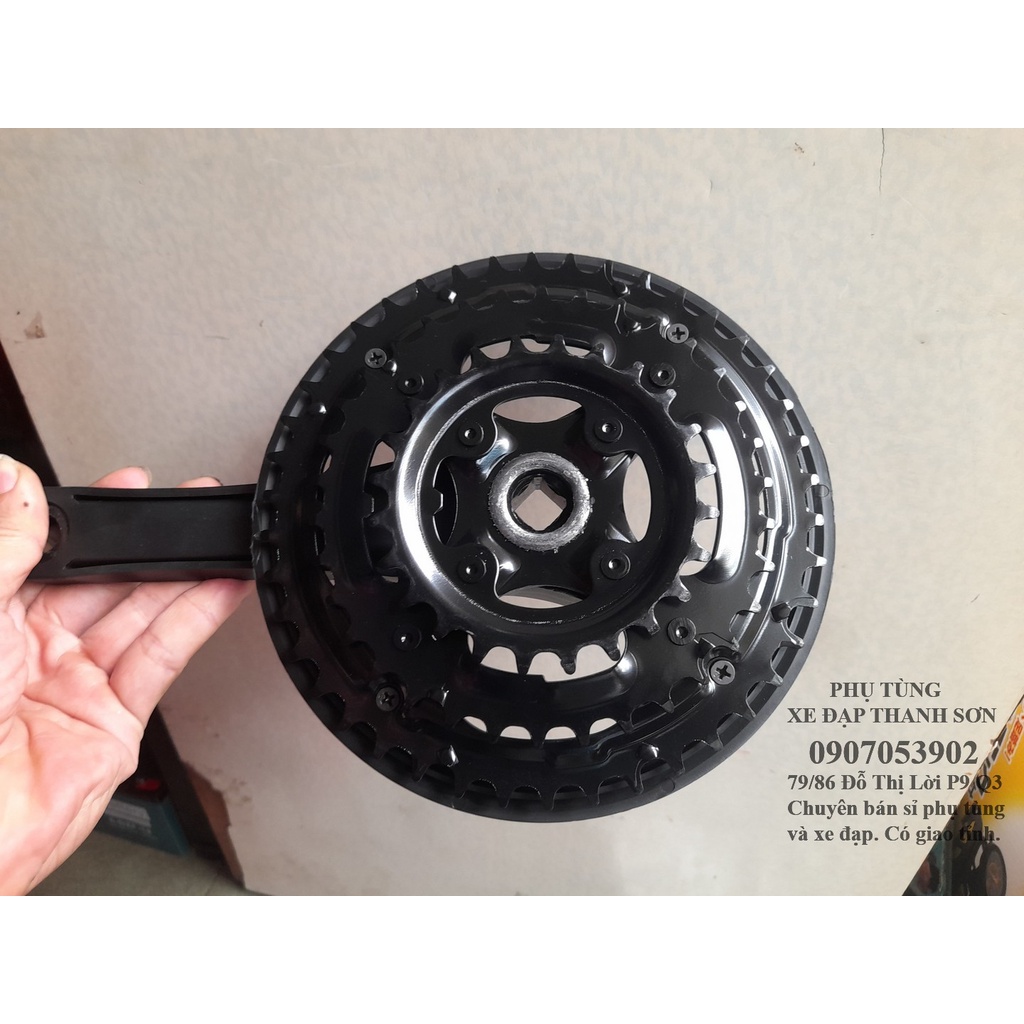 Đùi đĩa xe đạp 3 tầng Ruisu