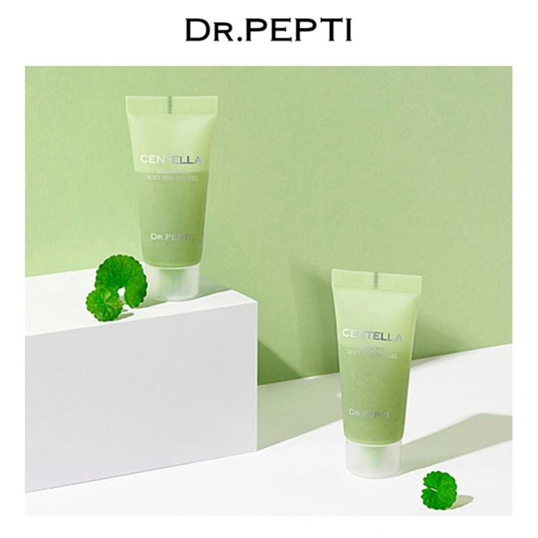 Gel Tẩy Tế Bào Chết Chiết Xuất Rau Má Dr.Pepti Centella Turnover Soft Peeling Gel 30ml