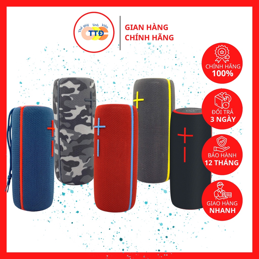 Loa bluetooth bass mạnh Hopestar P21 pin trâu chống nước cầm tay TWS 5.0 kết nối thẻ nhớ, USB, AUX 3.5 âm thanh lớn