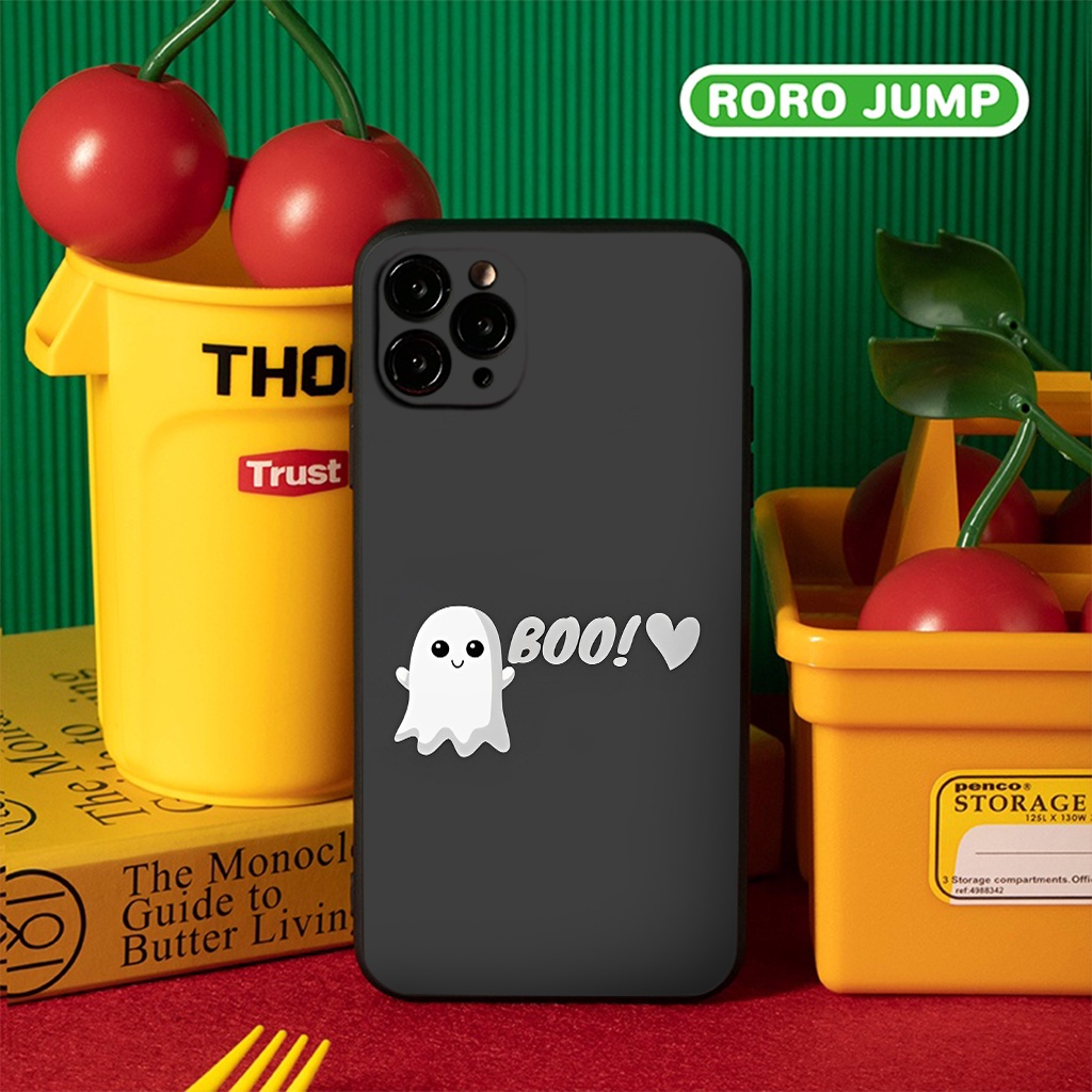 Ốp lưng iphone mềm viền vuông chống sốc hình Boo siêu cấp cute 14 13 12 11 Pro Max SE 2020 X XR XS 8 7 6 Plus e5252