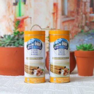 Bánh quế nhân kem white castle lon thiếc 100g vị kem/ dâu/ chocolate/ vanilla