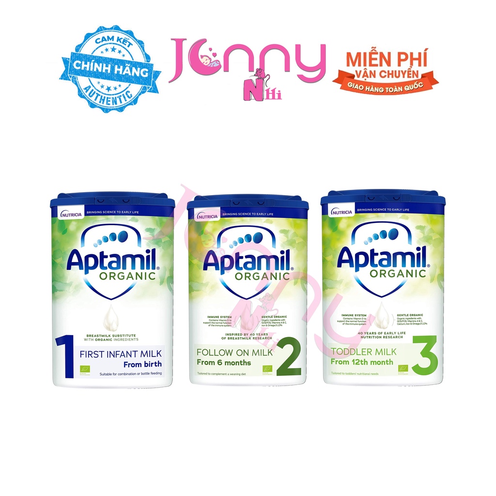 Sữa Aptamil Organic Anh air UK hộp 800g