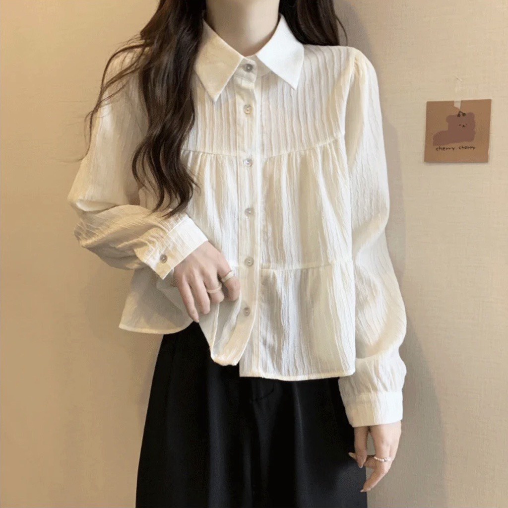 ÁO SƠ MI BABYDOLL BA TẦNG JESSE SHOP