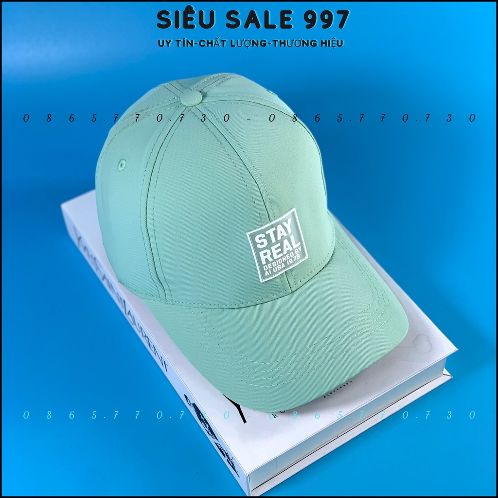 NÓN LƯỠI TRAI STAYREAD THÊU LOGO NHIỀU MÀU CAO CẤP THỜI TRANG NAM NỮ