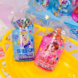 Kẹo mút ly nước công chúa chấm kẹo nổ 2in1