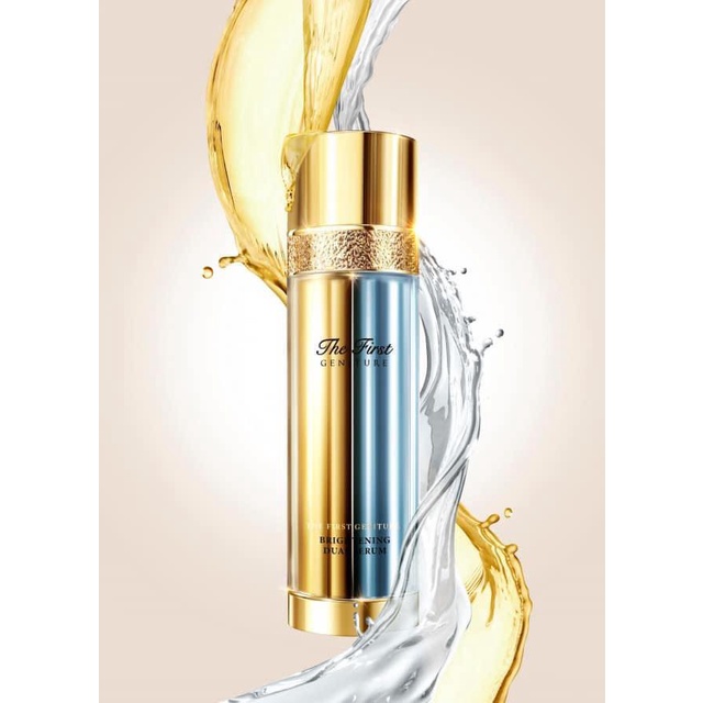 Combo 10 Gói Ohui The First Brightening Dual Serum Huyết Thanh Dưỡng Trắng Da, Chống Lão Hóa, Căng Bóng Da