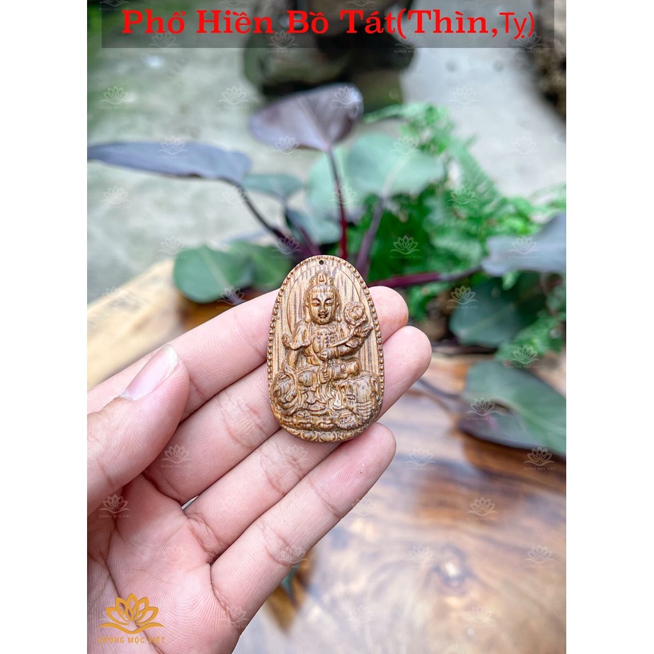Mặt Phật Bản Mệnh (Đeo Cổ) - Trầm Hương Tóc Tiêu Chuẩn Xưởng Mộc Việt