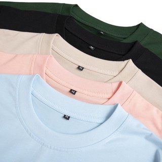 [XẢ KHO] Áo thun trơn Unisex nam nữ, áo phông basic tee form rộng cổ tròn vải thoáng mát HADMES