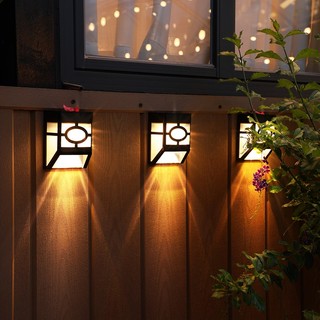 Đèn Led 2 Bóng Năng Lượng Mặt Trời Chống Thấm Nước Gắn Tường Sân Vườn