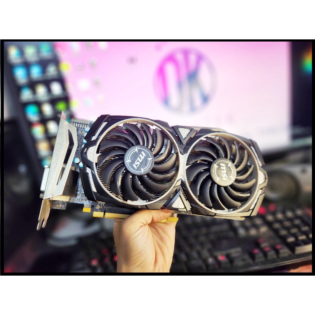 VGA MSI Radeon RX 570 ARMOR 8GB OC 1 DVI kèm đầu chuyển dvi to hdmi